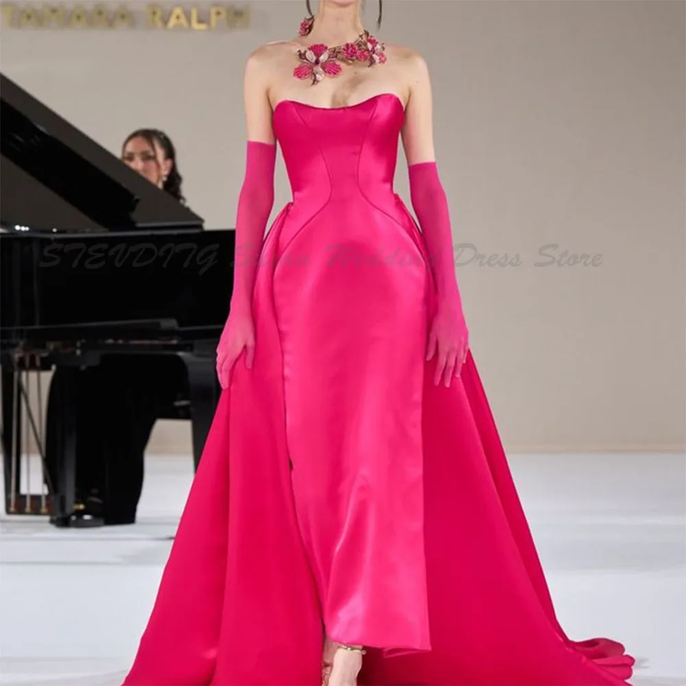 Classic Red Evening Dresses Elegant Strapless A Line Sleeveless High Quality Fit Formal Event Banquet Wedding Prom Female Gowns
Classic Red Evening Dresses Elegant Strapless A Line Sleeveless High Quality Fit Formal Event Banquet Wedding Prom Female Gowns
