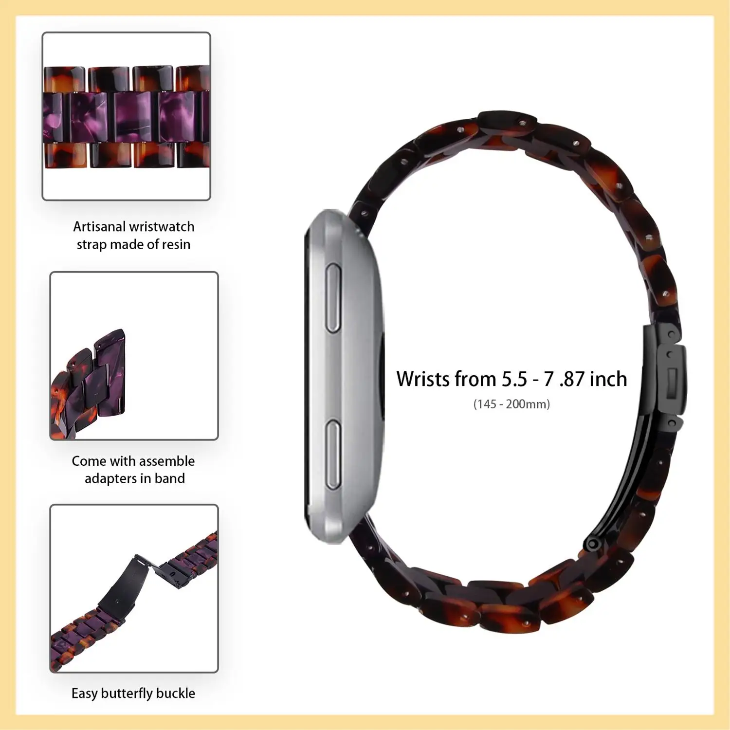 Ремешок B16C из смолы для Fitbit Versa Fitbit Versa 2, ремешок для умных часов Versa 2, регулируемый браслет, простой в установке ремешок
Ремешок B16C из смолы для Fitbit Versa Fitbit Versa 2, ремешок для умных часов Versa 2, регулируемый браслет, простой в установке ремешок