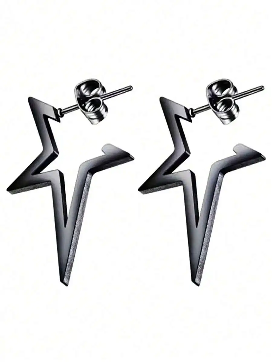 Star-shaped hoop earrings made of stainless steel, elegant minimalist design, lightweight and hypoallergenic
Star-shaped hoop earrings made of stainless steel, elegant minimalist design, lightweight and hypoallergenic