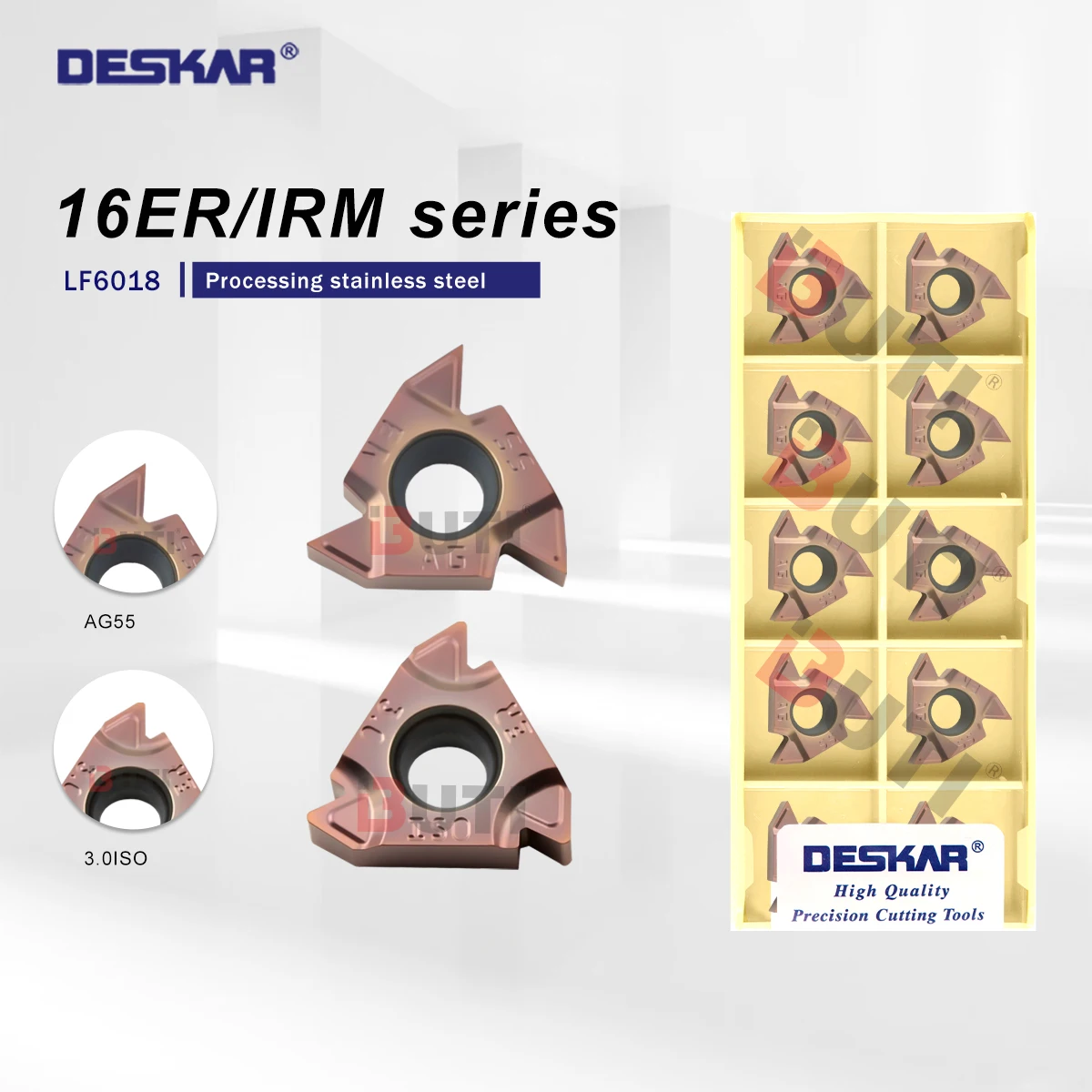 DESKAR 100% оригинал 16ERM/IRM 1.0 1.5 2.0 2.5 3.0 ISO AG55/60 LF6018 Токарный станок с ЧПУ Токарный станок для резки резьбы Обработка
DESKAR 100% оригинал 16ERM/IRM 1.0 1.5 2.0 2.5 3.0 ISO AG55/60 LF6018 Токарный станок с ЧПУ Токарный станок для резки резьбы Обработка