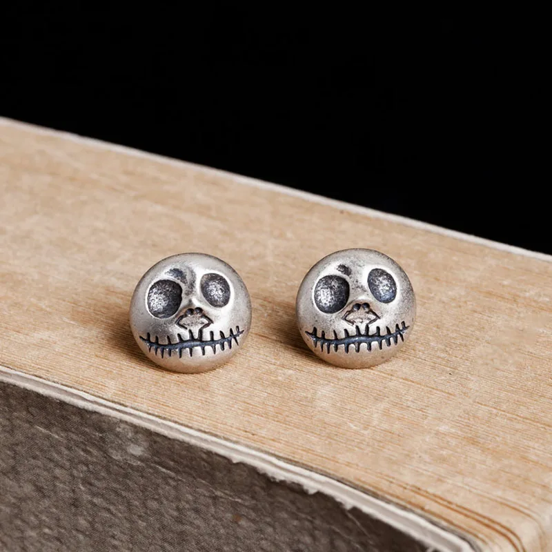 Halloween Punk 925 Sterling Silver Face Skeleton Pumpkin Prince Stud Earrings Anti-Allergy Jewelry
Halloween Punk 925 Sterling Silver Face Skeleton Pumpkin Prince Stud Earrings Anti-Allergy Jewelry