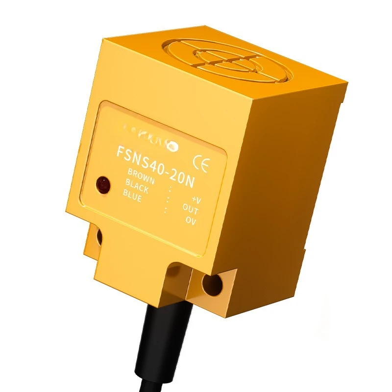 Square proximity switch sensor metal limit waterproof and dustproof FSNS40-20 PNP three-wire 24V
Square proximity switch sensor metal limit waterproof and dustproof FSNS40-20 PNP three-wire 24V