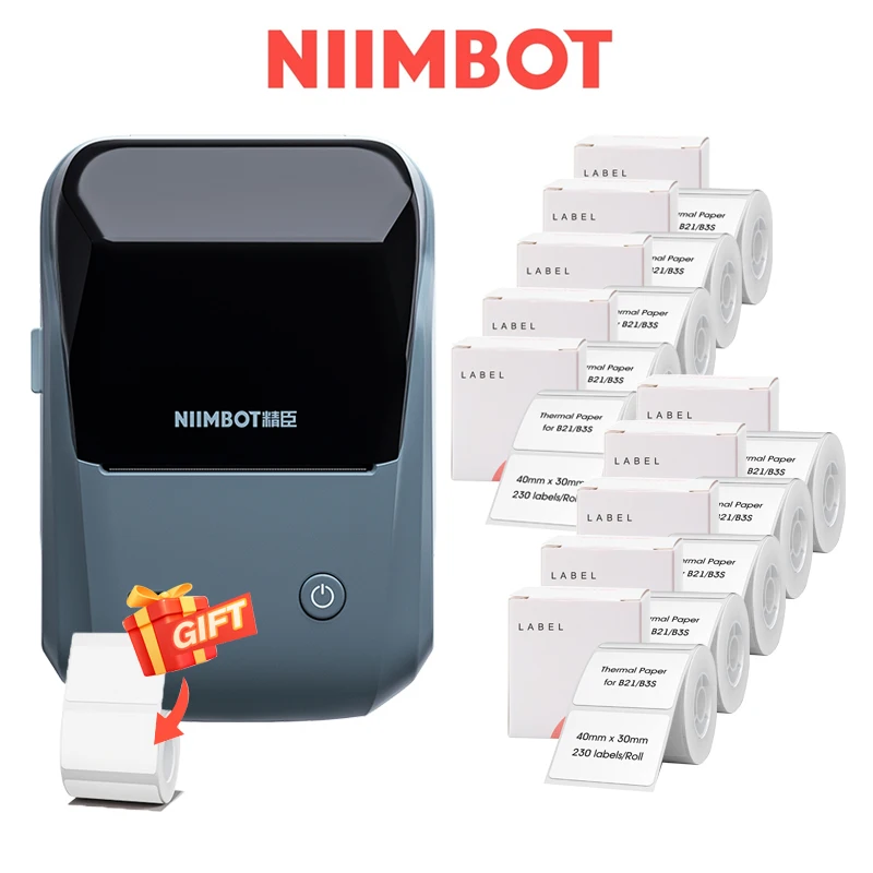 NiiMbot B1 Label Printer Cable Label Handheld Small Portable Bluetooth Self-adhesive Sticker Labeling Machine
NiiMbot B1 Label Printer Cable Label Handheld Small Portable Bluetooth Self-adhesive Sticker Labeling Machine