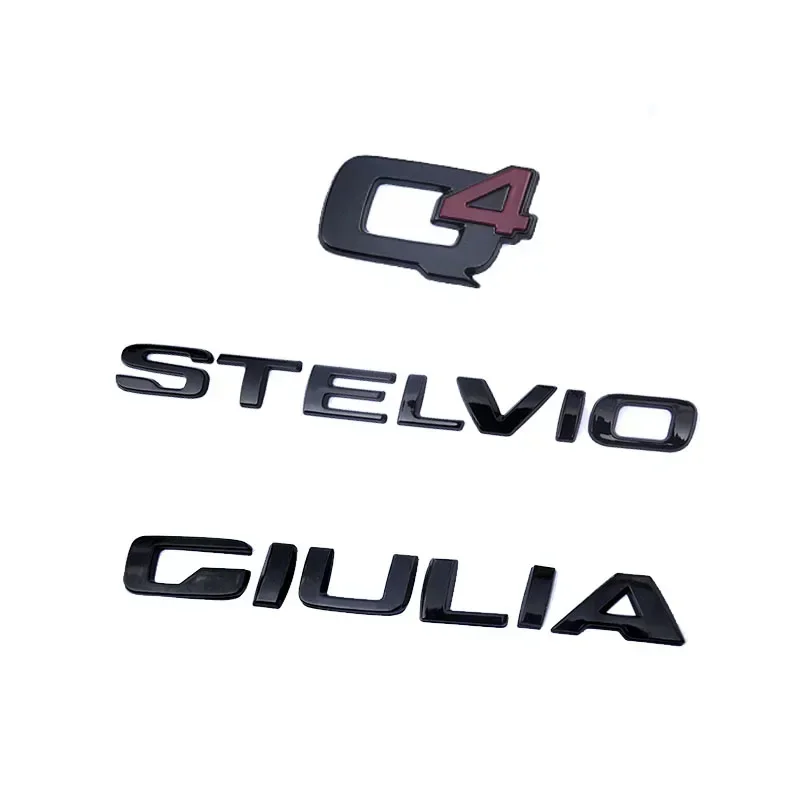 Black Q4 GIULIA STELVIO Letter Emblem Car Stickers For Alfa Romeo Giulia Stelvio Exterior Decoration Accessories
Black Q4 GIULIA STELVIO Letter Emblem Car Stickers For Alfa Romeo Giulia Stelvio Exterior Decoration Accessories