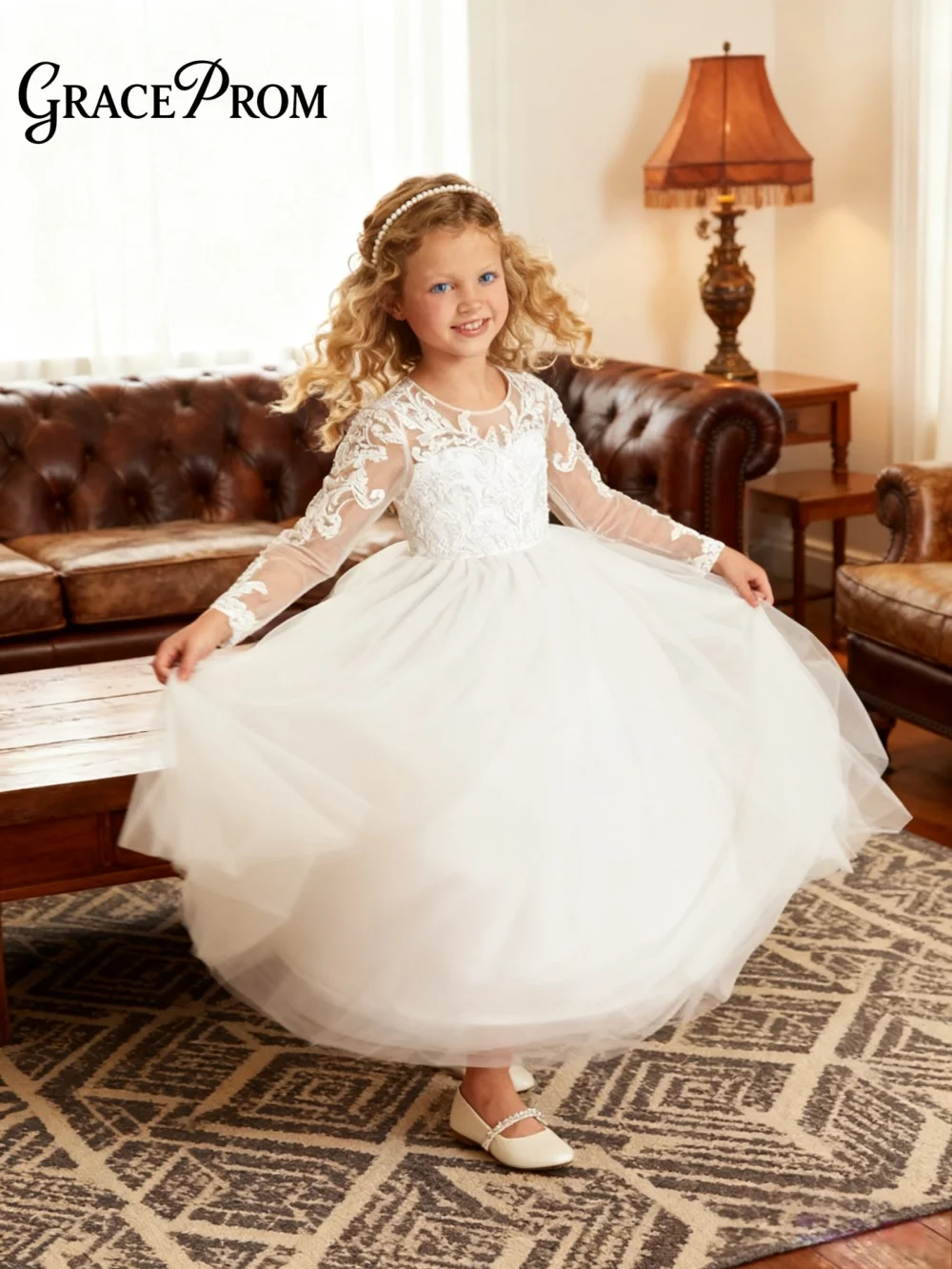 Charming Ring Girl Dress Girl Stage Show Dress Wedding Girl Princess Dress Classic Applique Floor-Length Party Gown
Charming Ring Girl Dress Girl Stage Show Dress Wedding Girl Princess Dress Classic Applique Floor-Length Party Gown