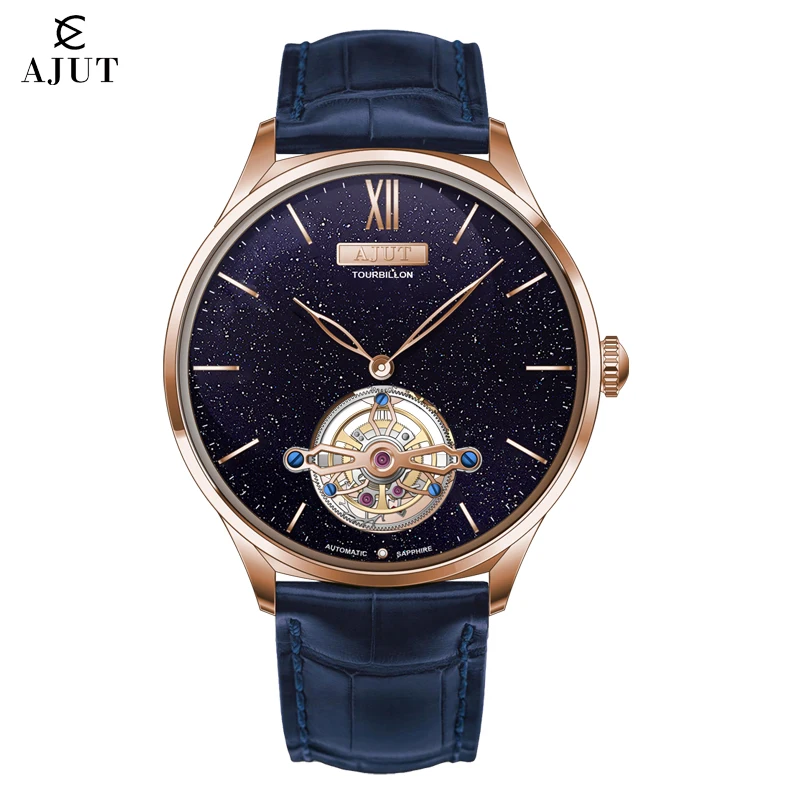 AJUT 0345 Automatic Tourbillon Mechanical Men's Luxury Watch Sapphire Ultra-thin Movement Classic Watches for man Business
AJUT 0345 Automatic Tourbillon Mechanical Men's Luxury Watch Sapphire Ultra-thin Movement Classic Watches for man Business