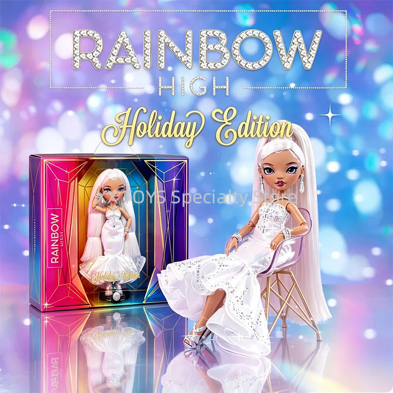 Original Rainbow High Holiday Edition Collector Doll Roxie Grand 11 Inch Premium Fashion Doll with Diamond Gown Gift for Kid Toy
Original Rainbow High Holiday Edition Collector Doll Roxie Grand 11 Inch Premium Fashion Doll with Diamond Gown Gift for Kid Toy