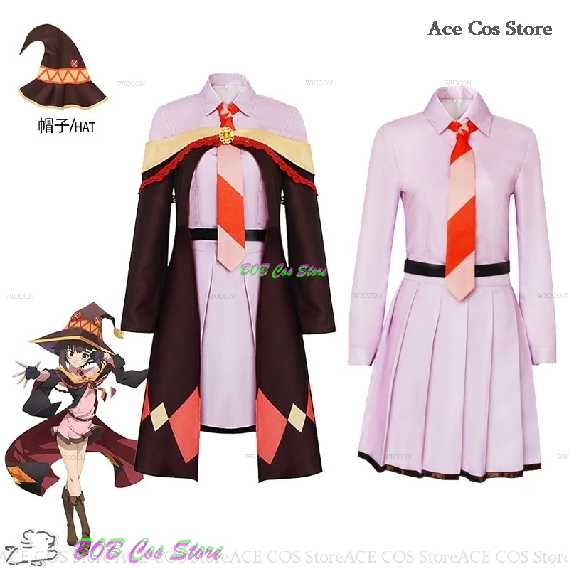 Anime Subarashii Sekai Cosplay Megumin Cosplay Wizard Costume Wig Hat Halloween Party Carnival Outfit Women Cosplay Outfit
Anime Subarashii Sekai Cosplay Megumin Cosplay Wizard Costume Wig Hat Halloween Party Carnival Outfit Women Cosplay Outfit