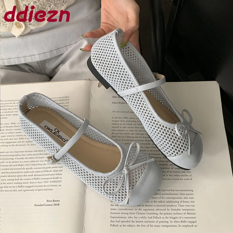 Fashion Butterfly-Knot Women Ballet Flats Dance Shoes Mesh Breathable Female Buckle Footwear Ladies Flats Mary Janes Shoes
Fashion Butterfly-Knot Women Ballet Flats Dance Shoes Mesh Breathable Female Buckle Footwear Ladies Flats Mary Janes Shoes