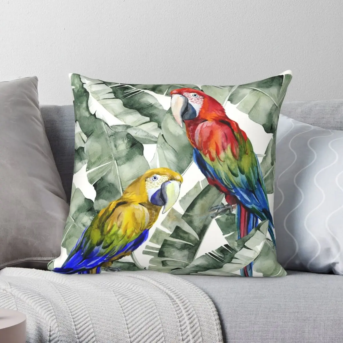 PARROTS IN THE JUNGLE Square Pillowcase Polyester Linen Velvet Pattern Zip Decorative Pillow Case Bed Cushion Cover
PARROTS IN THE JUNGLE Square Pillowcase Polyester Linen Velvet Pattern Zip Decorative Pillow Case Bed Cushion Cover