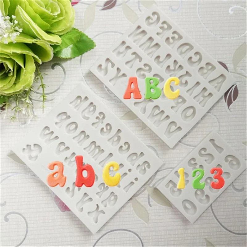 1PC Baking Upper And Lowercase Alphabet Numbers Liquid Silicone Chocolate Molds English Cake Decoration Clay Molds Letter mold
1PC Baking Upper And Lowercase Alphabet Numbers Liquid Silicone Chocolate Molds English Cake Decoration Clay Molds Letter mold