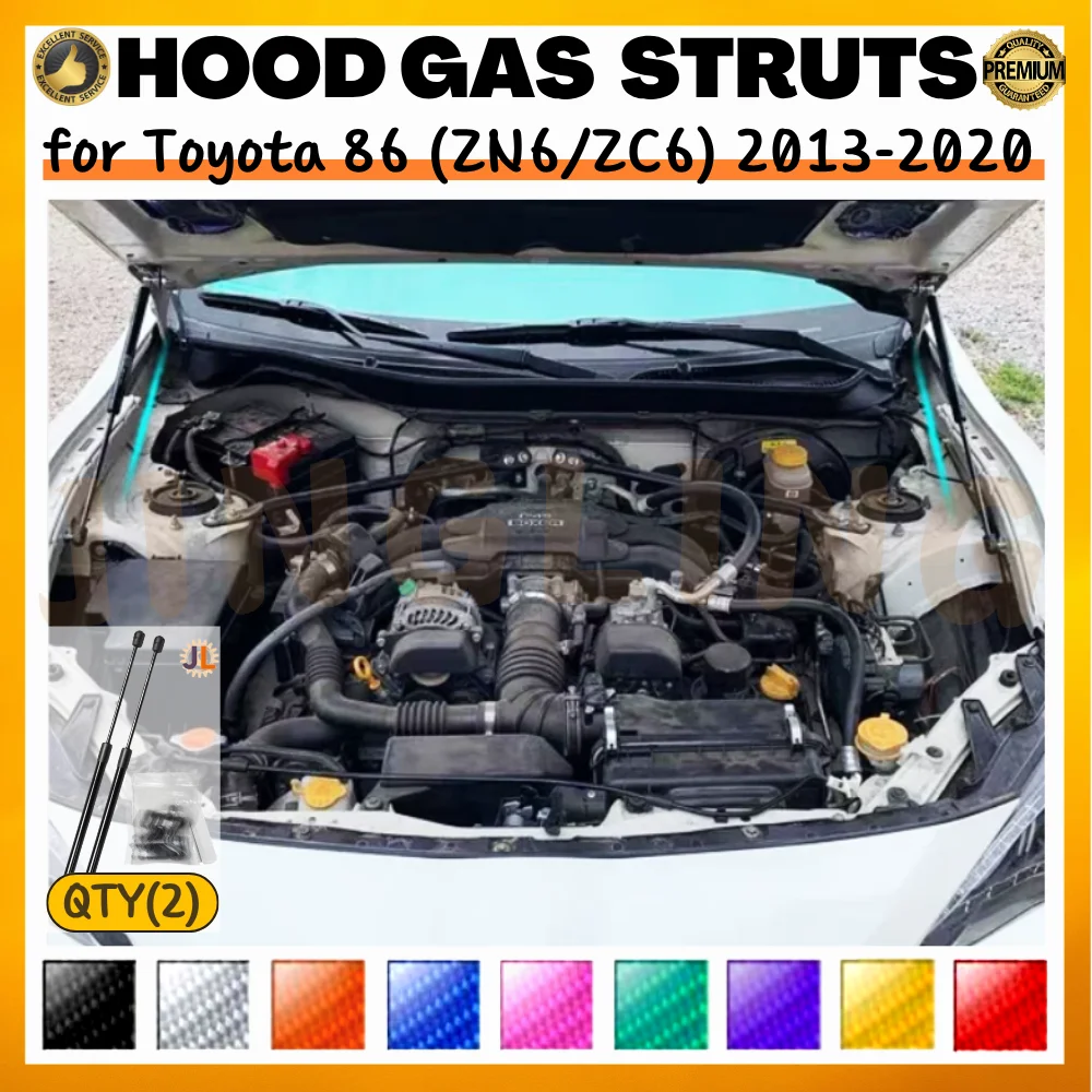 Qty(2) Hood Struts for Toyota 86 GT86 (ZN6/ZC6) 2013-2020 Front Bonnet Modify Gas Springs Shock Absorber Lift Supports Dampers
Qty(2) Hood Struts for Toyota 86 GT86 (ZN6/ZC6) 2013-2020 Front Bonnet Modify Gas Springs Shock Absorber Lift Supports Dampers