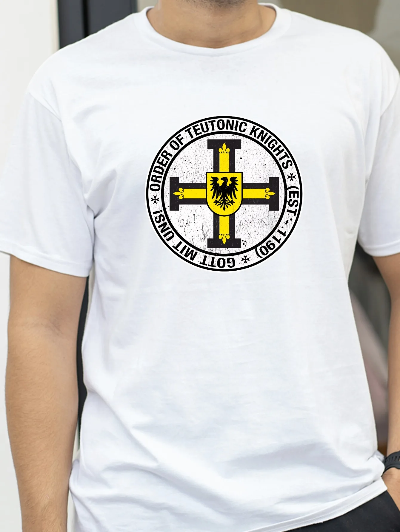 Order of The Knights Teutonic Coat of Arms T-Shirt Summer Short Sleeve O-Neck Mens T Shirt casual Breathable Style tshirt
Order of The Knights Teutonic Coat of Arms T-Shirt Summer Short Sleeve O-Neck Mens T Shirt casual Breathable Style tshirt