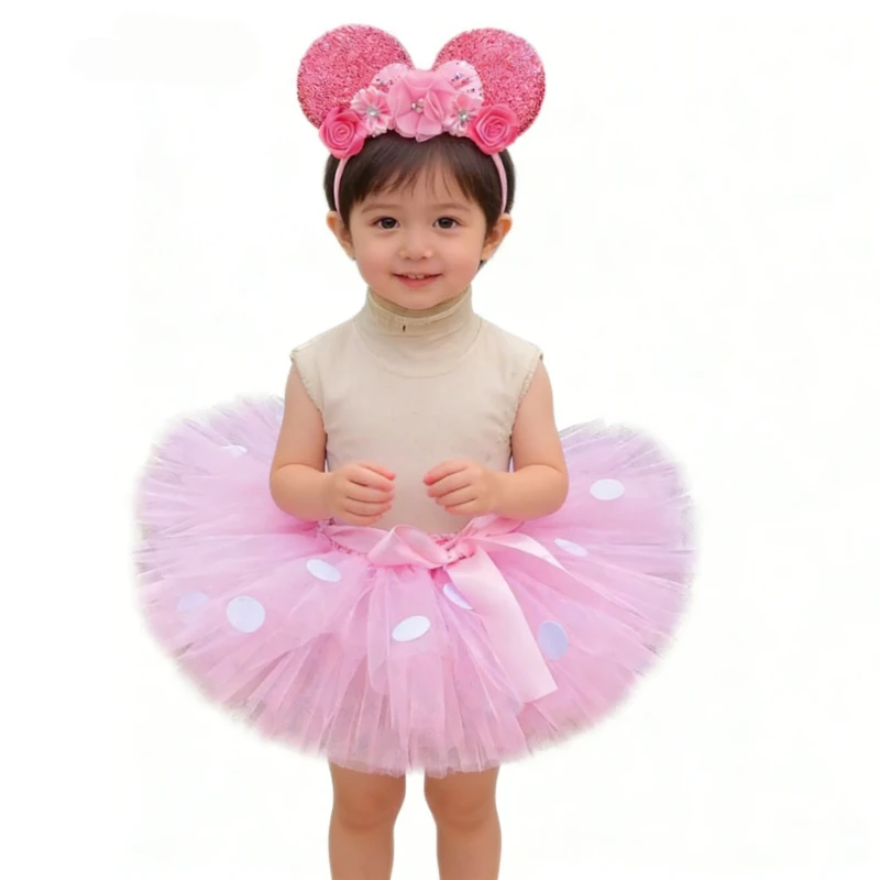 Baby Girls Pink Festive Tutu Skirt Outfit for Kids Fluffy Tutus Set Toddler Girl Polka Dots Princess Costumes for Birthday Party
Baby Girls Pink Festive Tutu Skirt Outfit for Kids Fluffy Tutus Set Toddler Girl Polka Dots Princess Costumes for Birthday Party