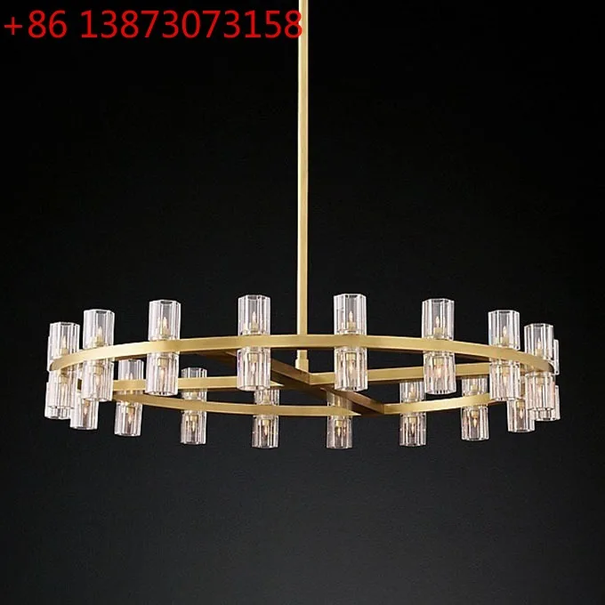 New RH American postmodern living room dining room bedroom crystal lamp simple villa hotel designer soft decoration
New RH American postmodern living room dining room bedroom crystal lamp simple villa hotel designer soft decoration