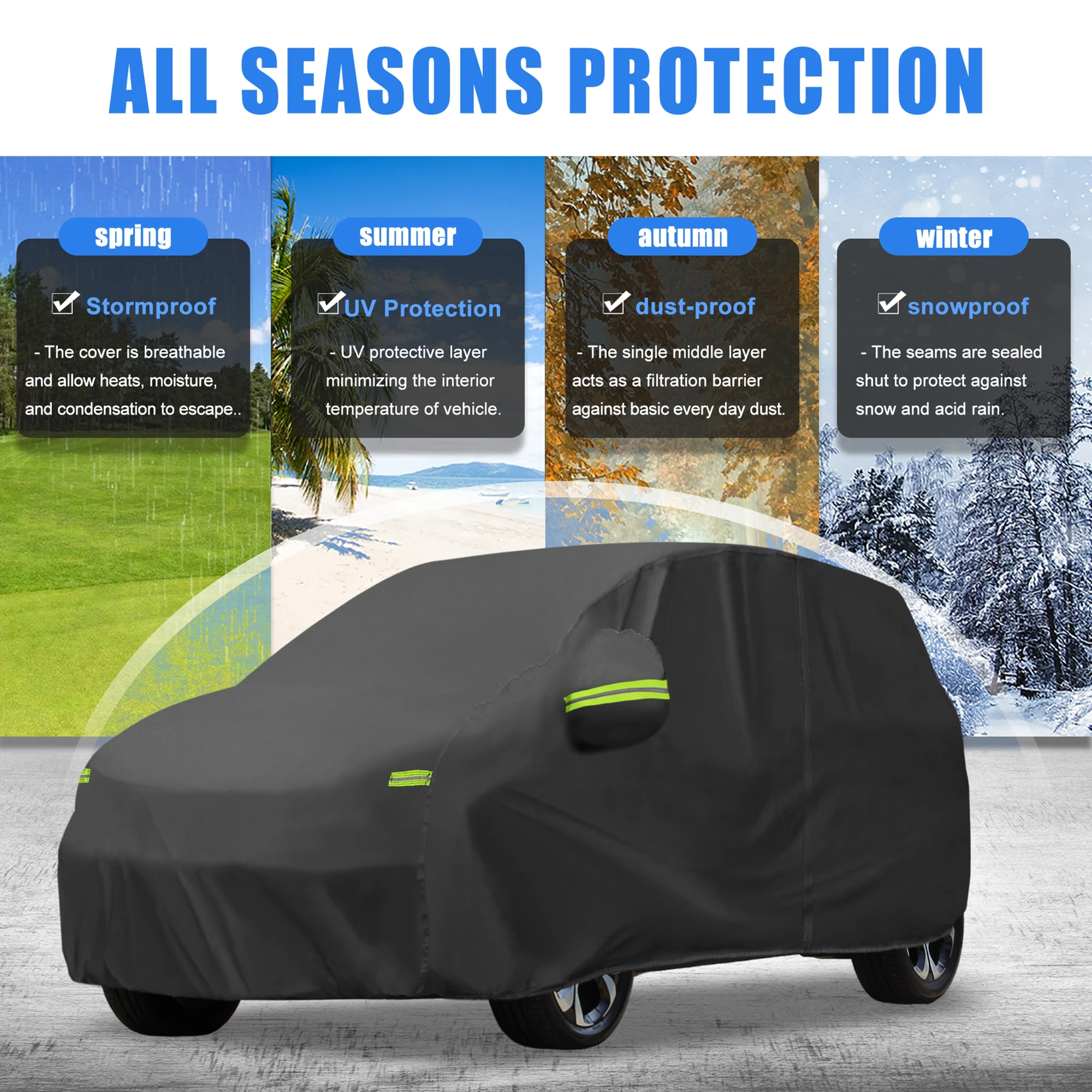 Uxcell Waterproof Car Cover Full Cover with Zipper for Citroen C3 2002-2023 Black
Uxcell Waterproof Car Cover Full Cover with Zipper for Citroen C3 2002-2023 Black
