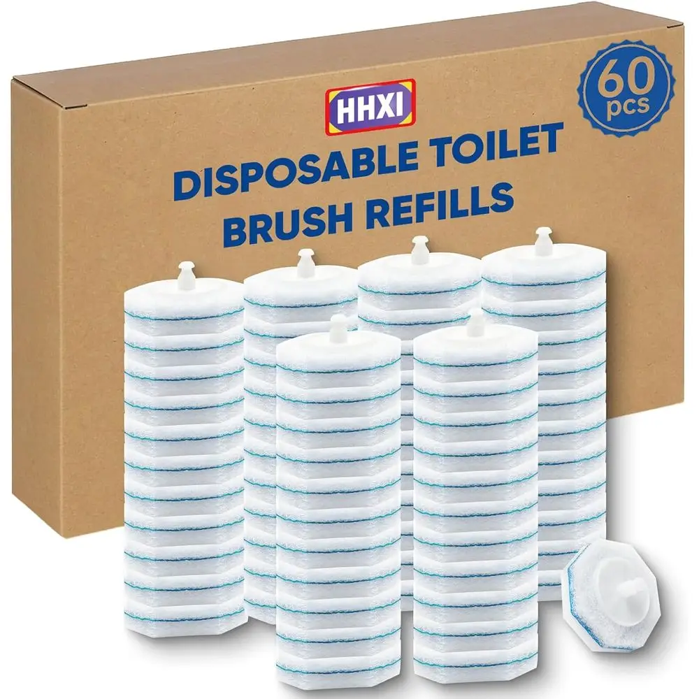 60-Count Disposable Toilet Bowl Cleaner Refills, Pre-Filled Scrubbers for Easy Bathroom Hygiene
60-Count Disposable Toilet Bowl Cleaner Refills, Pre-Filled Scrubbers for Easy Bathroom Hygiene