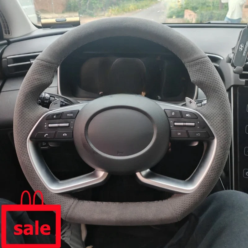 Customizable Handmade Suede Leather Steering Wheel Cover For Hyundai Alcazar Creta Venue Elantra 5 Solaris Elantra Sport GT
Customizable Handmade Suede Leather Steering Wheel Cover For Hyundai Alcazar Creta Venue Elantra 5 Solaris Elantra Sport GT