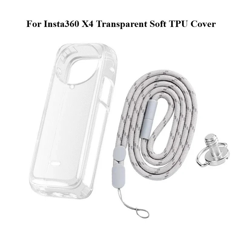 For Insta360 X4 Transparent Soft TPU Cover Anti-Scratch All-around Case Perfect Protector For Accessories
For Insta360 X4 Transparent Soft TPU Cover Anti-Scratch All-around Case Perfect Protector For Accessories