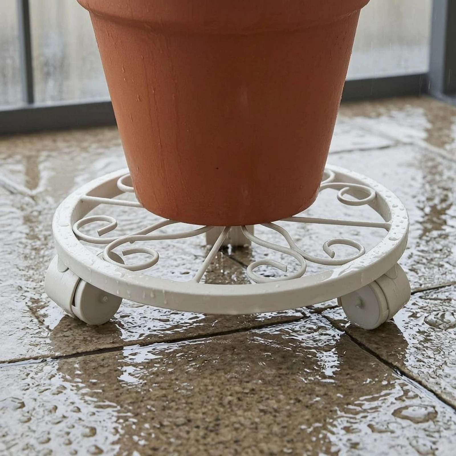 Metal Plant Stand Decorative Scrollwork Rolling Plant Stand Metal Pot Stand Wrought-Iron Style Garden Supply Lightweight
Metal Plant Stand Decorative Scrollwork Rolling Plant Stand Metal Pot Stand Wrought-Iron Style Garden Supply Lightweight