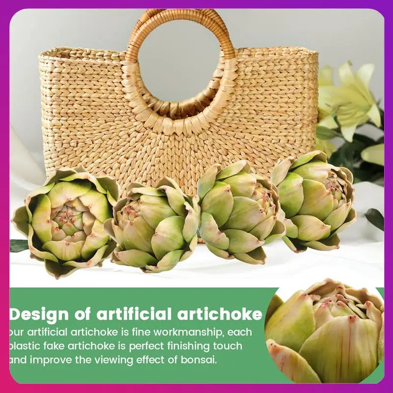 Green Artificial Artichokes Fruits - Fruits And Realistic Vegetables For Kitchen Bowl And Vase Filler Decorations Durable 6Pcs
Green Artificial Artichokes Fruits - Fruits And Realistic Vegetables For Kitchen Bowl And Vase Filler Decorations Durable 6Pcs