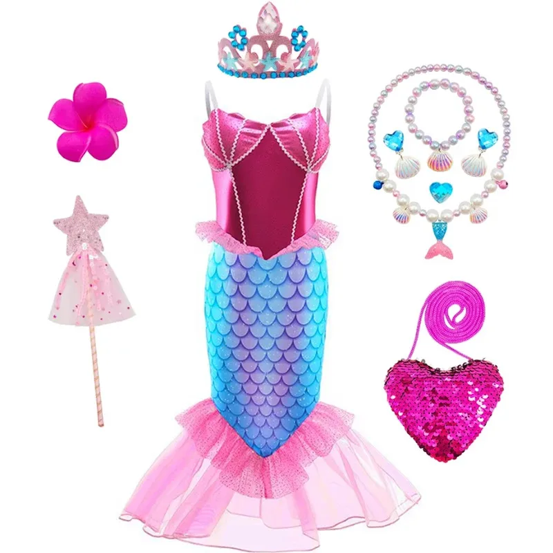 Mermaid Girls Princess Dress Ariel Cosplay Costume Kids Birthday Gift Fancy Stage Performance Carnival Party Children Gown
Mermaid Girls Princess Dress Ariel Cosplay Costume Kids Birthday Gift Fancy Stage Performance Carnival Party Children Gown