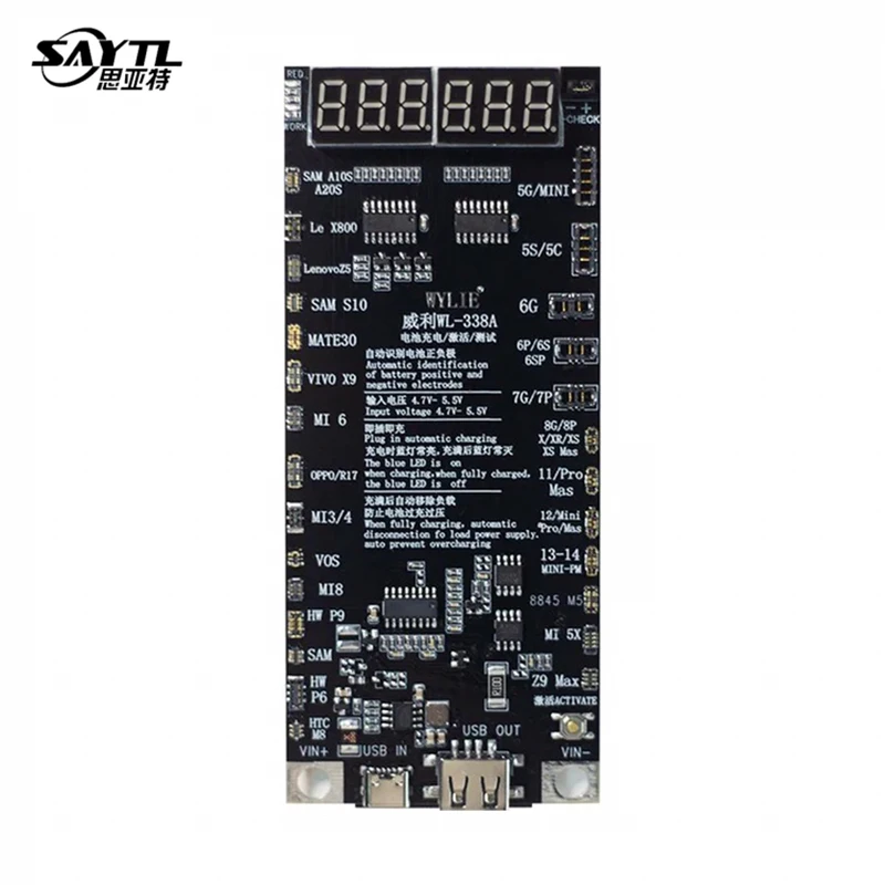 Digital display battery activation board for iPhone and Android Samsung Xiaomi Huawei OPPO VIVO Battery Fast Charge board
Digital display battery activation board for iPhone and Android Samsung Xiaomi Huawei OPPO VIVO Battery Fast Charge board