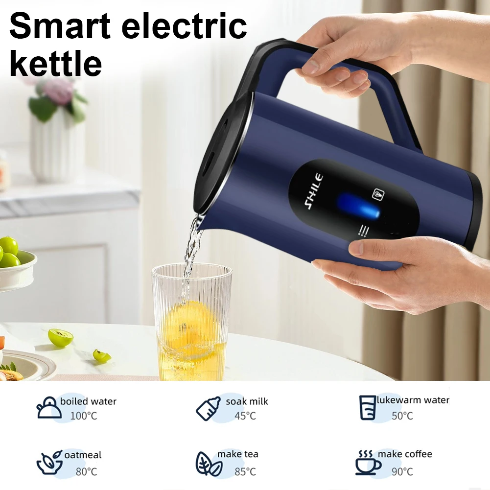 2,2 л 1500 Вт водонагреватель из нержавеющей стали, электрический чайник с быстрым кипячением, многофункциональный горшок для кипячения воды для домашнего приготовления чая, кофе
2,2 л 1500 Вт водонагреватель из нержавеющей стали, электрический чайник с быстрым кипячением, многофункциональный горшок для кипячения воды для домашнего приготовления чая, кофе