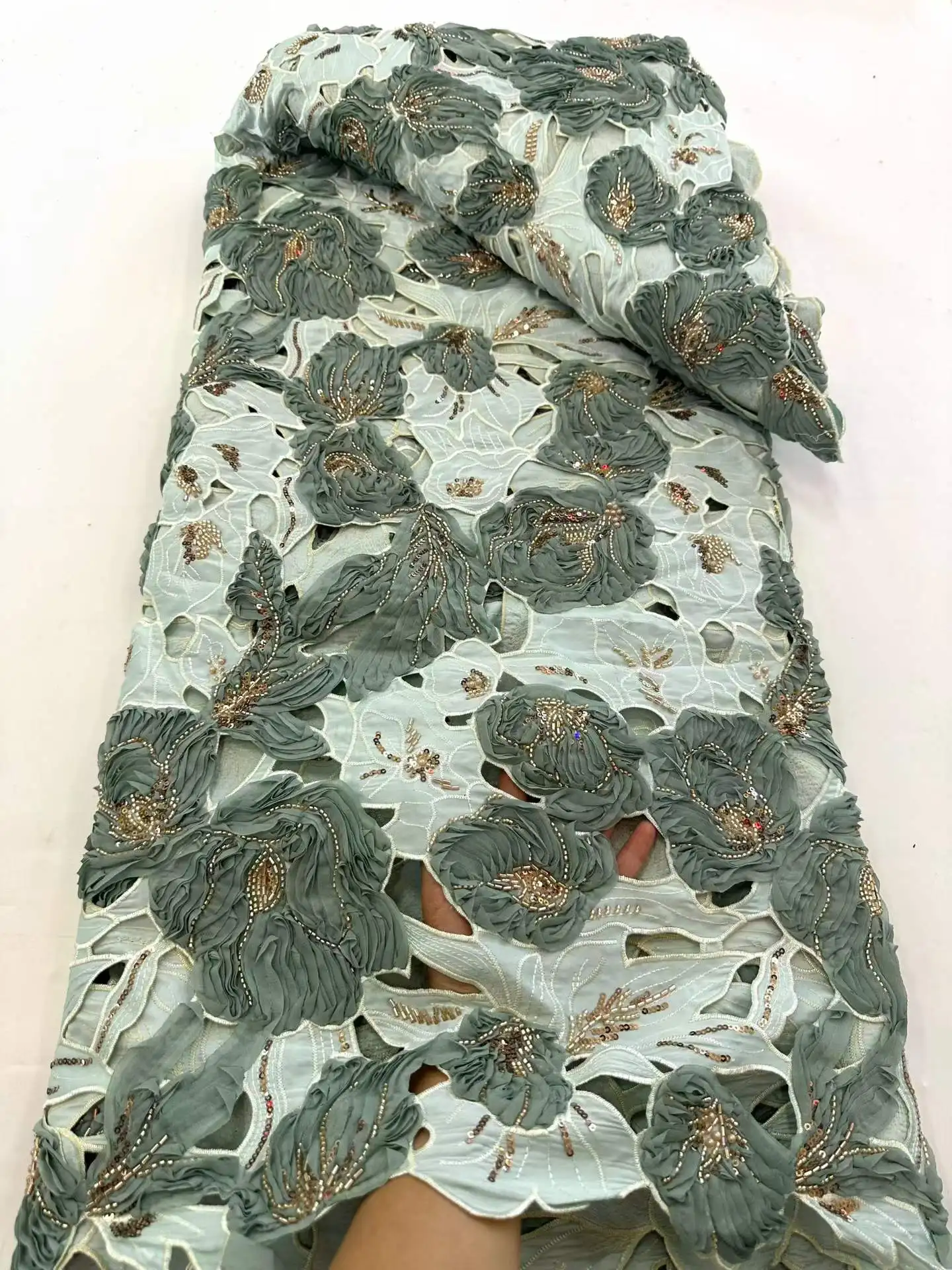 Luxury African Heavy Handmade Beaded Lace Fabric, Sequins, French Tulle, Bead Lace, Wedding Party, High Quality, 2026, 5Yards
Luxury African Heavy Handmade Beaded Lace Fabric, Sequins, French Tulle, Bead Lace, Wedding Party, High Quality, 2026, 5Yards