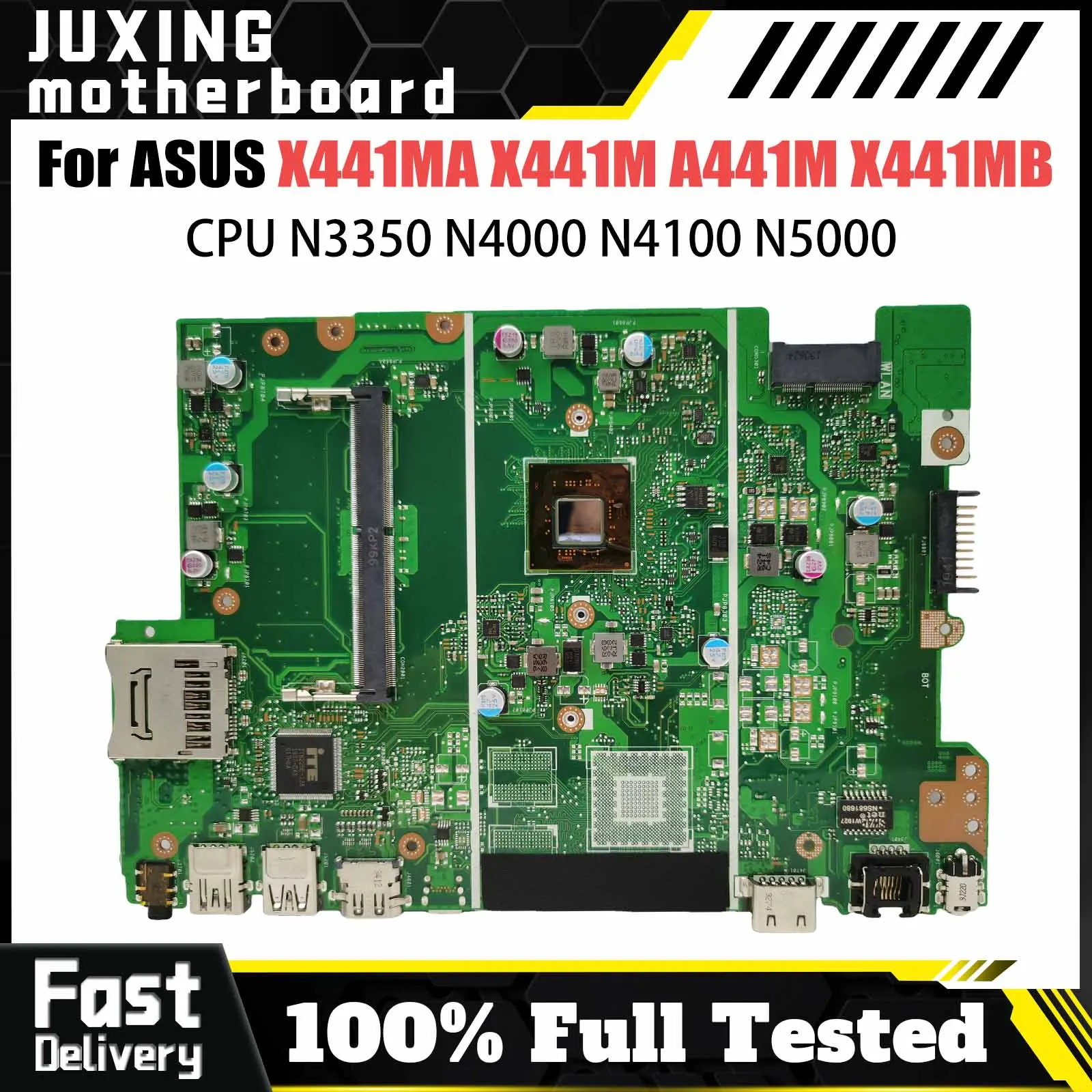 Материнская плата X441MB для ASUS X441MA F441M A441M R441M X441M, материнская плата для ноутбука N4000/N4100 N5000 GPU-V2G/UMA
Материнская плата X441MB для ASUS X441MA F441M A441M R441M X441M, материнская плата для ноутбука N4000/N4100 N5000 GPU-V2G/UMA