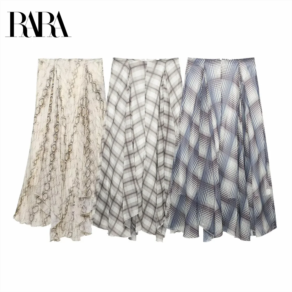 2025 RARA summer new women's fashion casual snake print layered decoration high waist wide swing mid length skirt
2025 RARA summer new women's fashion casual snake print layered decoration high waist wide swing mid length skirt