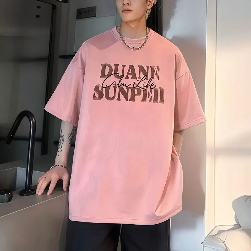 Fashion American Retro T-shirts Summer Letter Printed Men's Clothing Round Neck Casual Short Sleeve Young Style Loose Pullovers
Fashion American Retro T-shirts Summer Letter Printed Men's Clothing Round Neck Casual Short Sleeve Young Style Loose Pullovers