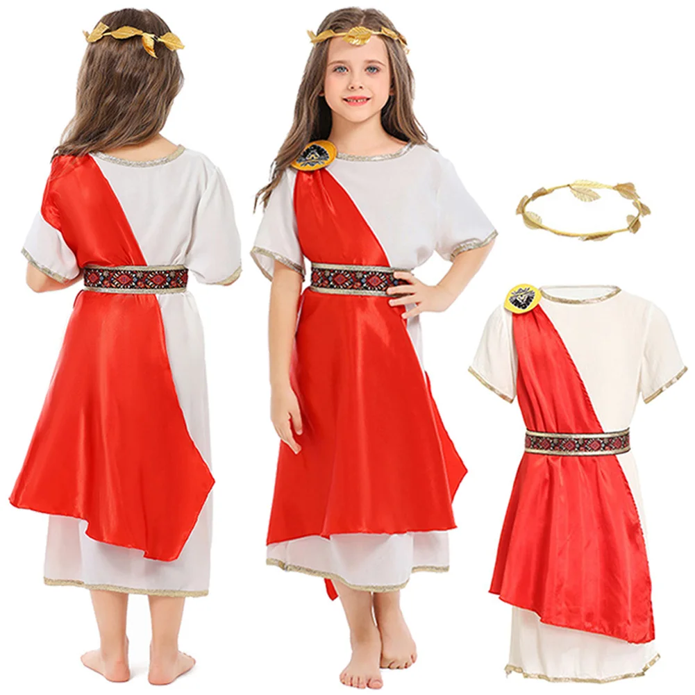 Fancy Dress Ancient Rome Stola Cosplay For Girls Clothing Medieval Historic Stage Costume Teen 6 to 14 Years Roleplay Outfits
Fancy Dress Ancient Rome Stola Cosplay For Girls Clothing Medieval Historic Stage Costume Teen 6 to 14 Years Roleplay Outfits