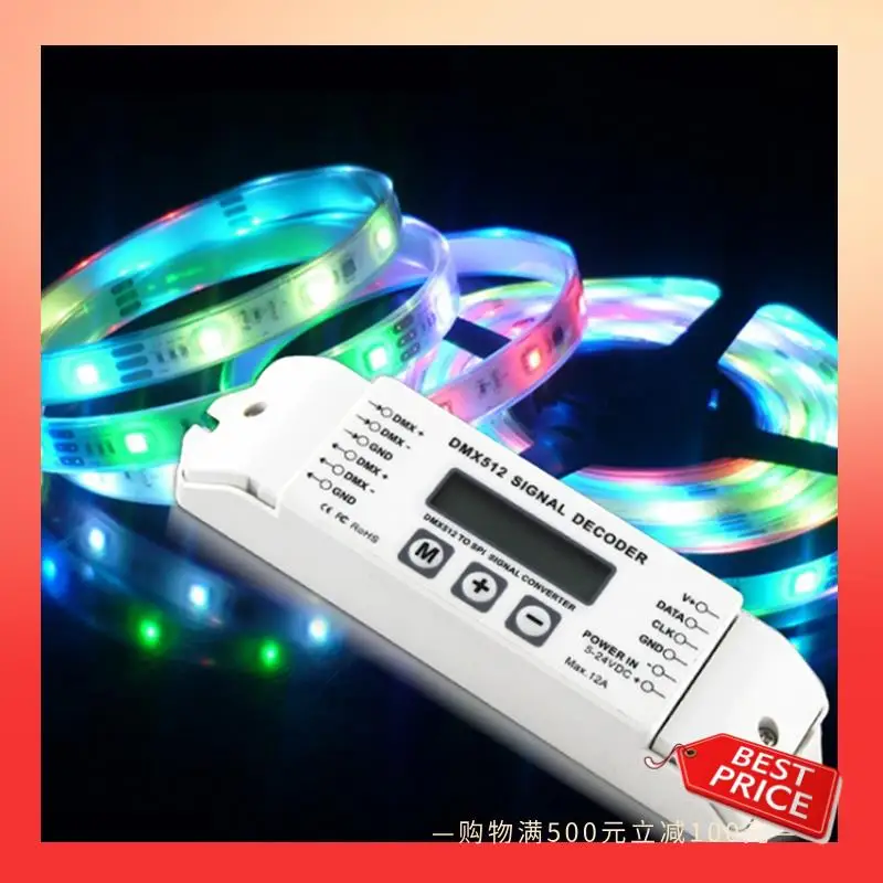 ABNR DMX512 Декодер сигнала BC-820 Контроллер сигнала DMX-SPI Светодиодный цветной контроль ЖК-дисплей меню
ABNR DMX512 Декодер сигнала BC-820 Контроллер сигнала DMX-SPI Светодиодный цветной контроль ЖК-дисплей меню