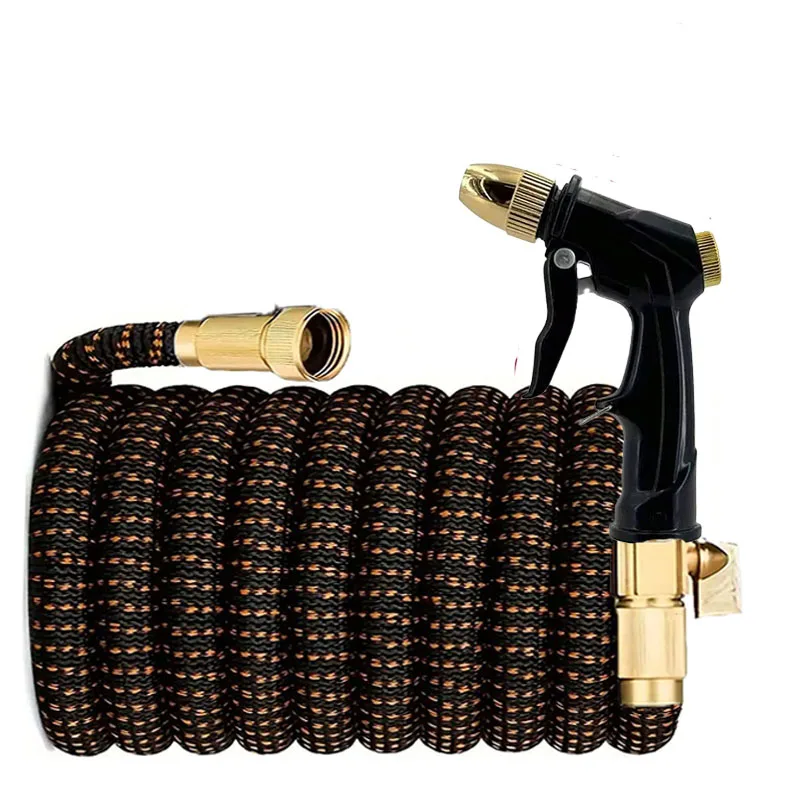 Растягивающийся садовый шланг 25-100 футов с 8-функциональной насадкой, соединителем из чистой меди, для полива сада и мойки автомобилей
Растягивающийся садовый шланг 25-100 футов с 8-функциональной насадкой, соединителем из чистой меди, для полива сада и мойки автомобилей