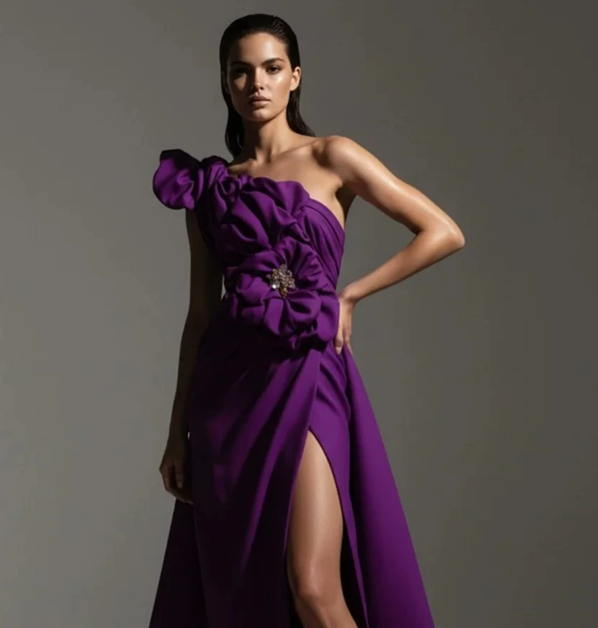 Customized Formal Women Jersey Handmade Flower Rhinestone A-Line Evening Dress Sexy Off-the-shoulder Sleeveless Slit Party Gowns
Customized Formal Women Jersey Handmade Flower Rhinestone A-Line Evening Dress Sexy Off-the-shoulder Sleeveless Slit Party Gowns