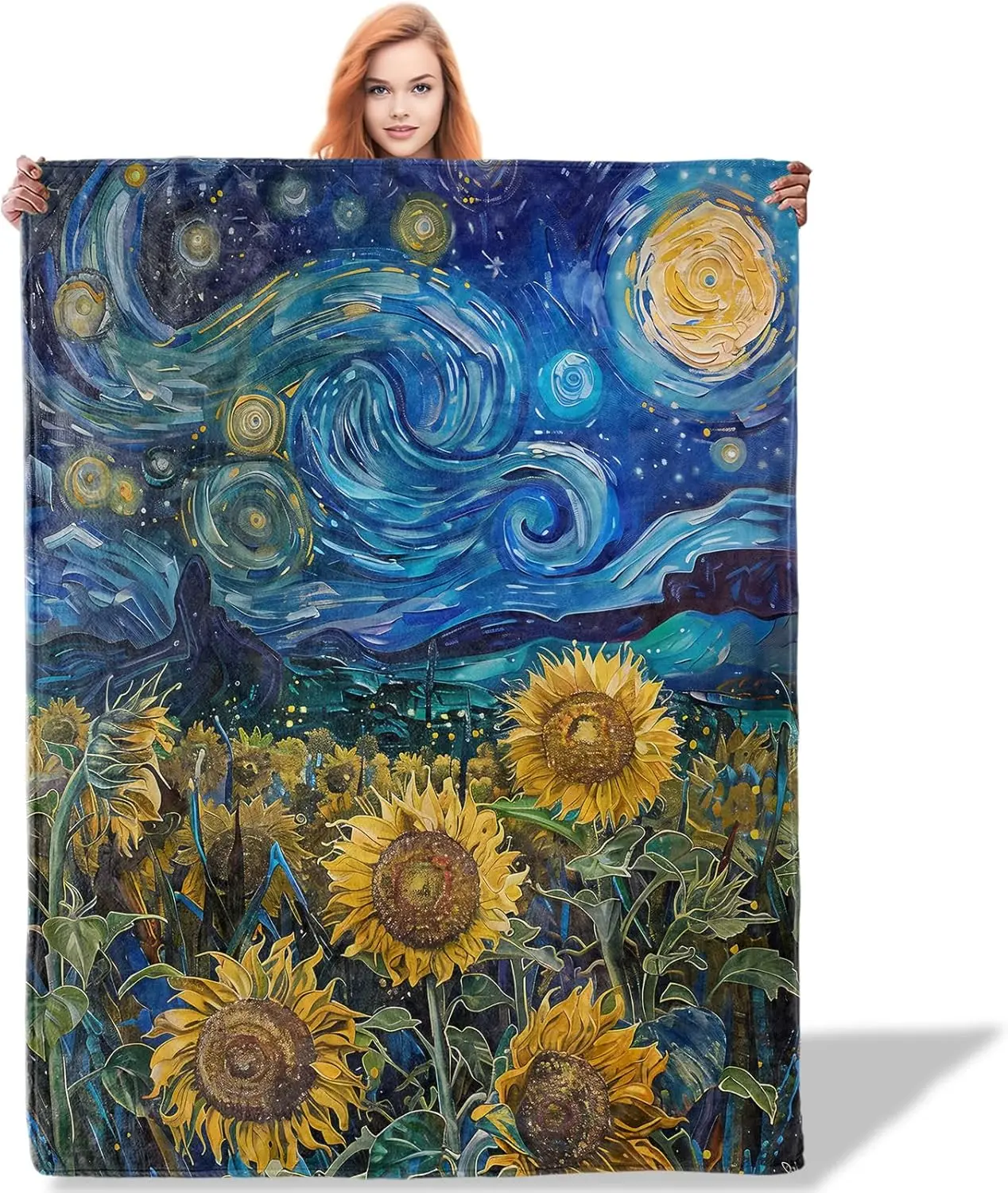 Cosmic Sunflower Galaxy Print Blanket Throw Tapestry Home Decor Luxury Autumn Spring Aesthetic Quilt Gift For Bed Sofa Living Ro
Cosmic Sunflower Galaxy Print Blanket Throw Tapestry Home Decor Luxury Autumn Spring Aesthetic Quilt Gift For Bed Sofa Living Ro