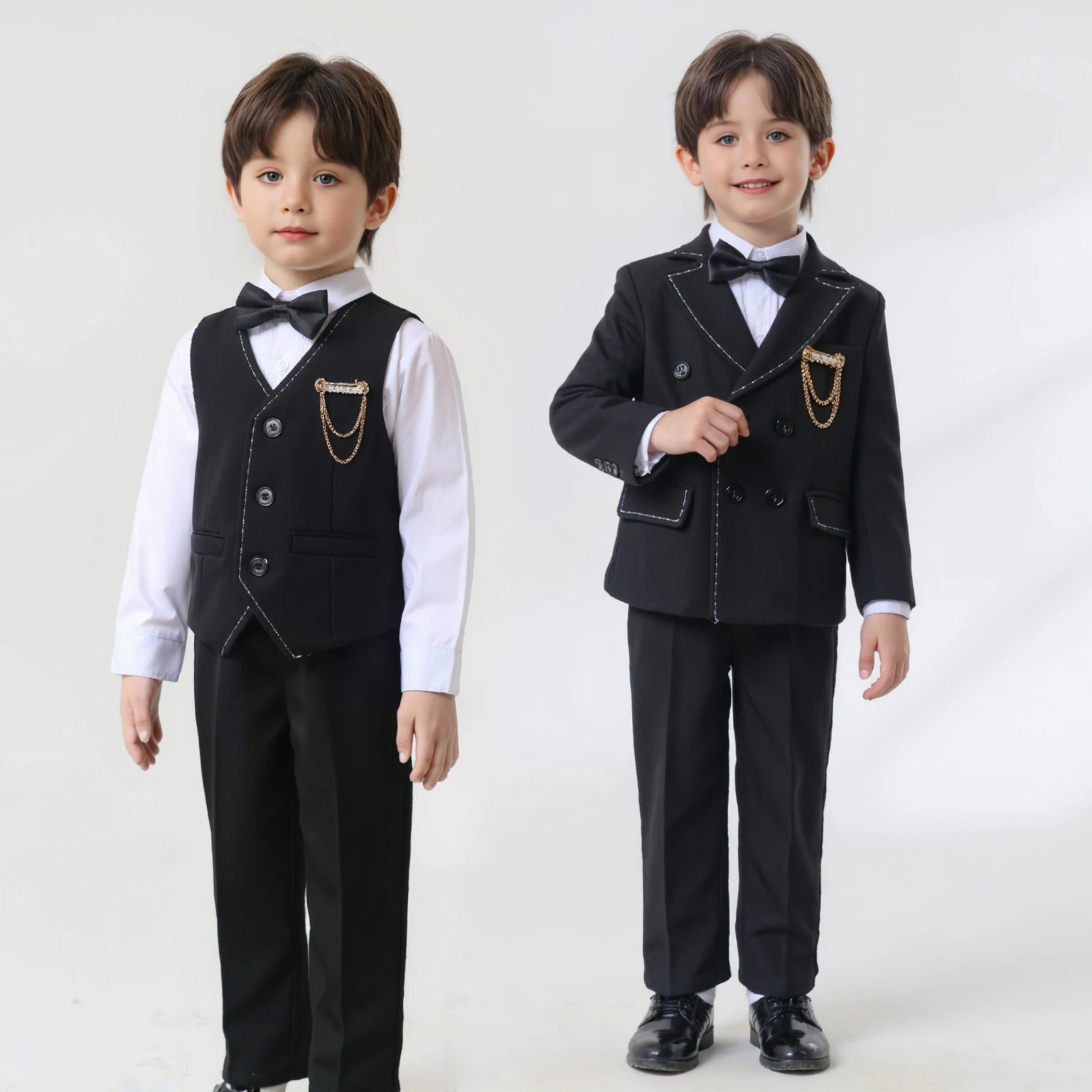 2-14 Years Children Boy Wedding Suit Black Nave Blue Elegant Suits For Children Boys Suits Outfits Set Teenager Kids Suits
2-14 Years Children Boy Wedding Suit Black Nave Blue Elegant Suits For Children Boys Suits Outfits Set Teenager Kids Suits