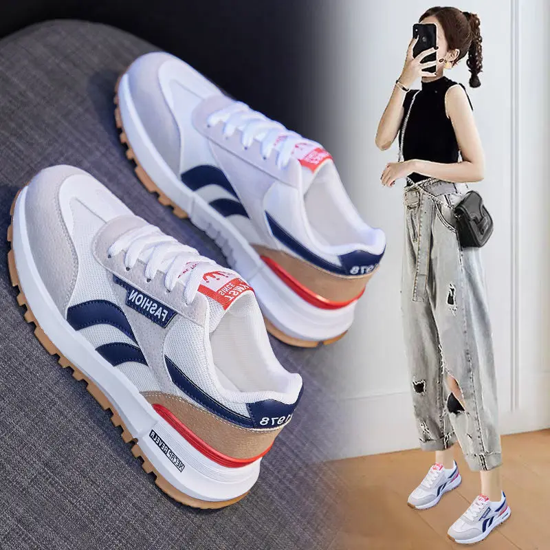 Женские кроссовки 36-43 Zapatillas Mujer Новая модная повседневная спортивная обувь женские сетчатые дышащие кроссовки на шнуровке для бега 5025
Женские кроссовки 36-43 Zapatillas Mujer Новая модная повседневная спортивная обувь женские сетчатые дышащие кроссовки на шнуровке для бега 5025
