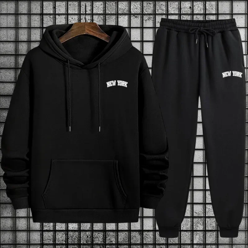 2026 Hot Sale Mens Sportswear 2pcs Set Hoodie and Sweatpants Autumn Winter Daily Casual Sporty Jogging Suit Urban Fashion Outfit
2026 Hot Sale Mens Sportswear 2pcs Set Hoodie and Sweatpants Autumn Winter Daily Casual Sporty Jogging Suit Urban Fashion Outfit