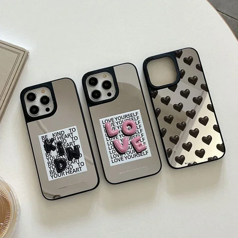 Mirror Surface Fashion Heart Phone Case Cover for IPhone 11 12 13 14 15 16 Pro Max Case for IPhone 16 Pro Max
Mirror Surface Fashion Heart Phone Case Cover for IPhone 11 12 13 14 15 16 Pro Max Case for IPhone 16 Pro Max