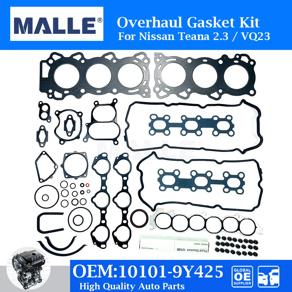 Engine Overhaul Gasket Kit For Nissan VQ23 Teana J31 Altima 2.3 Car Accessories 10101-9Y425 Full Repair Cylinder Head Gasket Set
Engine Overhaul Gasket Kit For Nissan VQ23 Teana J31 Altima 2.3 Car Accessories 10101-9Y425 Full Repair Cylinder Head Gasket Set