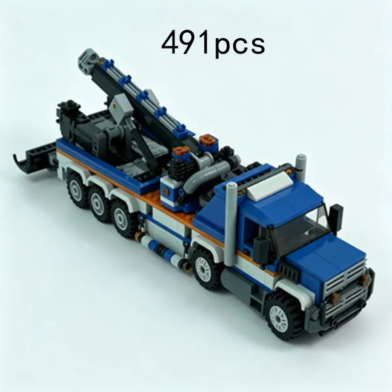 MOC Creative Heavy Truck Trailer Small Particle Assembly Building Block Ornament Scene Model Toy Gift Set (491pcs)
MOC Creative Heavy Truck Trailer Small Particle Assembly Building Block Ornament Scene Model Toy Gift Set (491pcs)