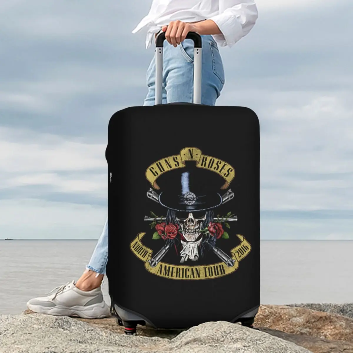 Guns N Rose Heavy Metal Steampunk Music Suitcase Cover Protection Elastic Trip Luggage Protector Covers for 18-32 Inch
Guns N Rose Heavy Metal Steampunk Music Suitcase Cover Protection Elastic Trip Luggage Protector Covers for 18-32 Inch