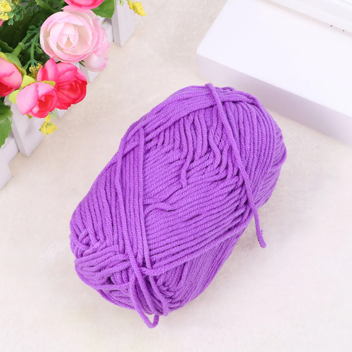 50 G Milk Cotton Yarn Weaving Crochet Roving Hand-woven Chunky Cream for Crocheting
50 G Milk Cotton Yarn Weaving Crochet Roving Hand-woven Chunky Cream for Crocheting
