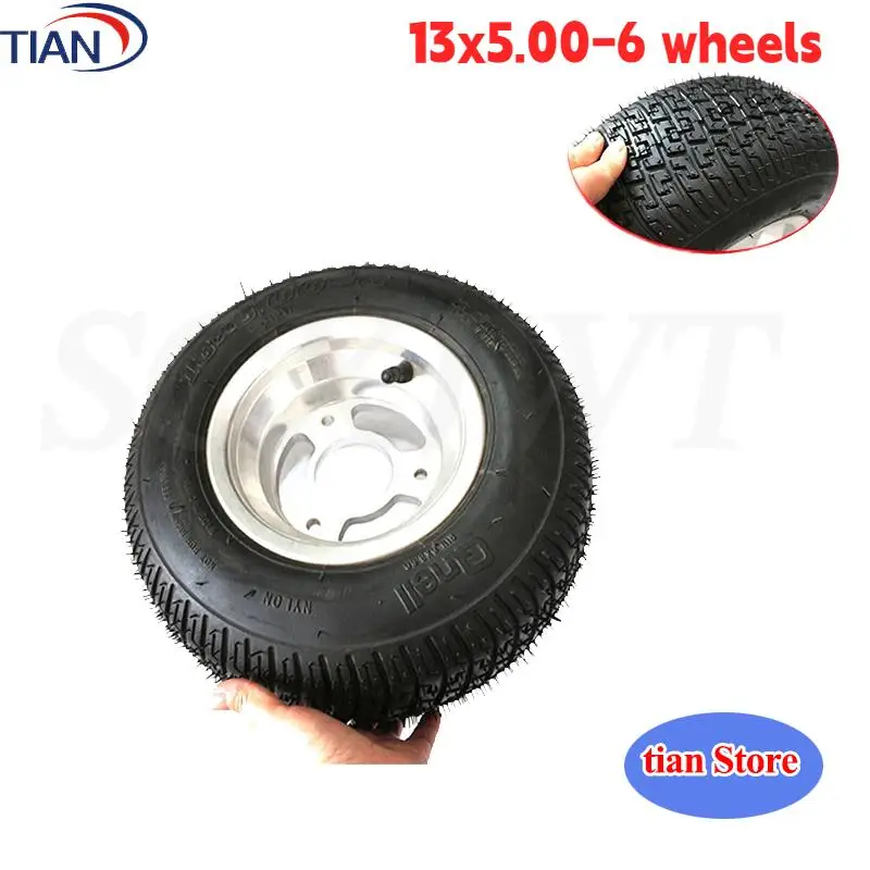 Wheel model 13x5.00-6 tires, inner and outer tires 13 * 5.00-6 tires, go kart, beach bike wheels
Wheel model 13x5.00-6 tires, inner and outer tires 13 * 5.00-6 tires, go kart, beach bike wheels