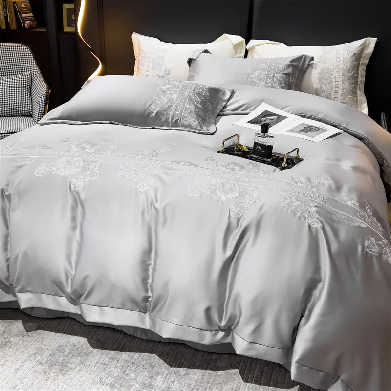 Sunny Textile Wholesale Cotton Embroidery Duvet Cover Set Customized Silk Duvet Bedding Set
Sunny Textile Wholesale Cotton Embroidery Duvet Cover Set Customized Silk Duvet Bedding Set