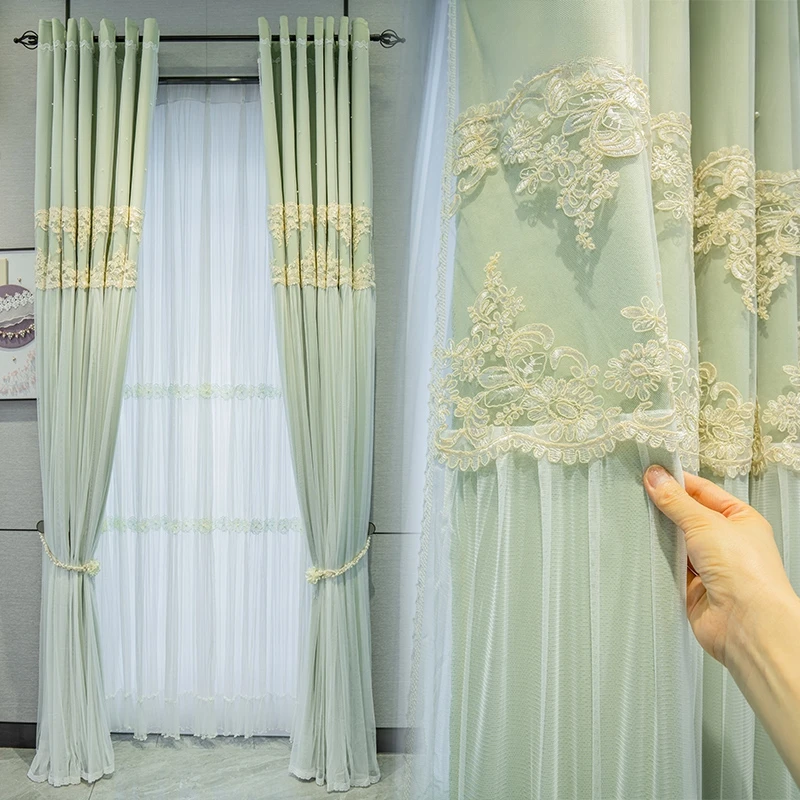 Korean Solid Color Lace Splicing Curtains for Living Dining room Bedroom Princess Blackout Warm Girl room Window Curtains Custom
Korean Solid Color Lace Splicing Curtains for Living Dining room Bedroom Princess Blackout Warm Girl room Window Curtains Custom