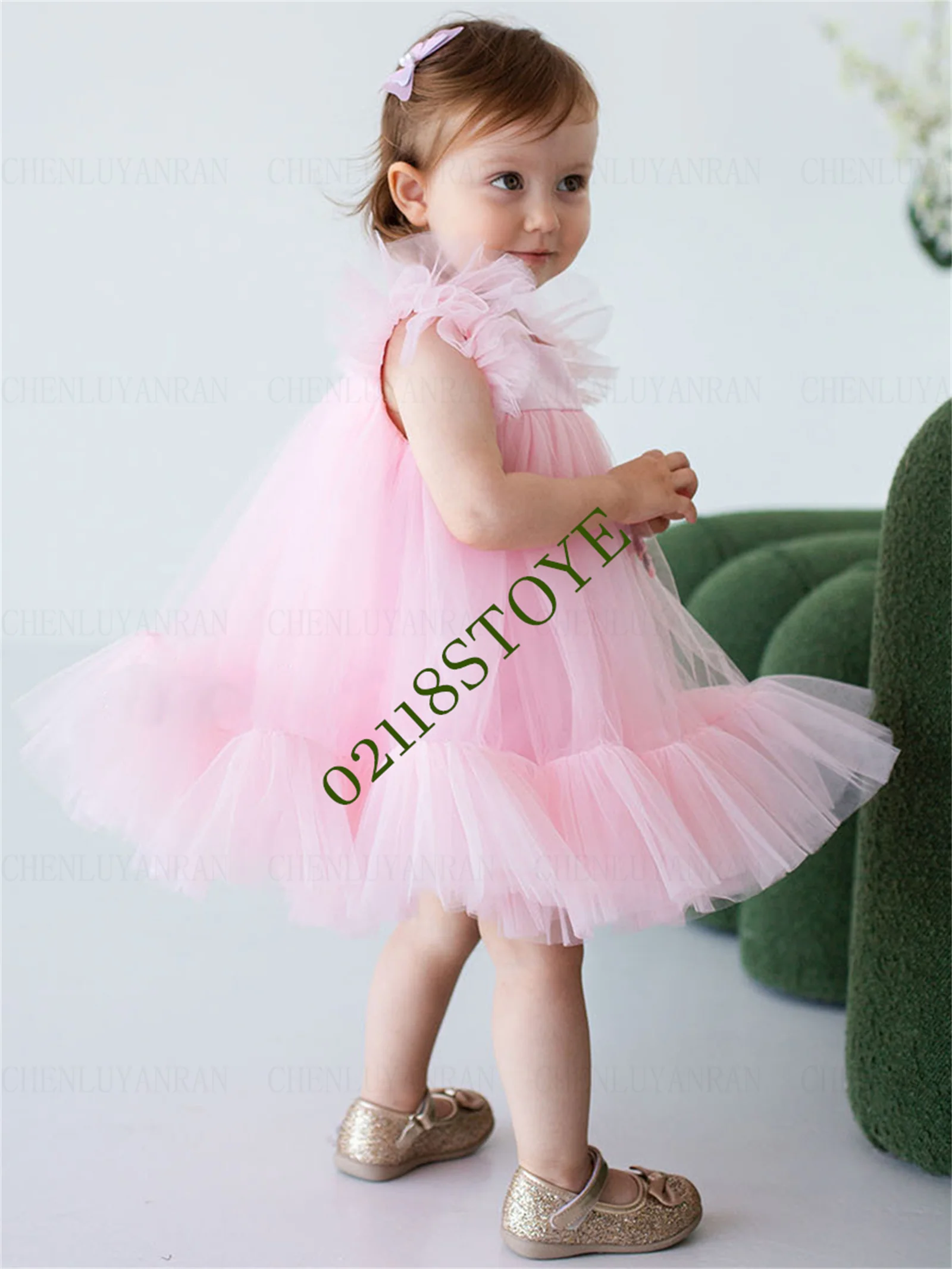 Pink Puffy Flower Girl Dresses O-Neck A-Line Girls Princess Wedding Party Dress Tea-Length Tulle First Communion Gown Dress
Pink Puffy Flower Girl Dresses O-Neck A-Line Girls Princess Wedding Party Dress Tea-Length Tulle First Communion Gown Dress