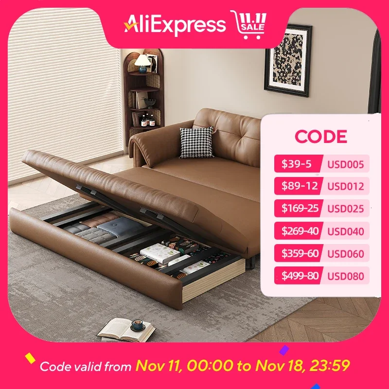 European Living Room Sofa Bed Brown Faux Leather Italian Modern Sleeper Double Couch Chaise Lounge Small Divano Letto Furniture
European Living Room Sofa Bed Brown Faux Leather Italian Modern Sleeper Double Couch Chaise Lounge Small Divano Letto Furniture